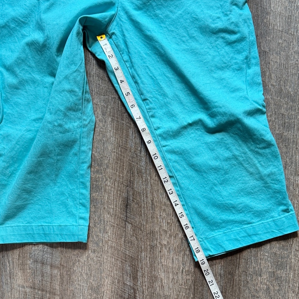 St. John's Bay Turquoise Capris - Picture 6 of 10